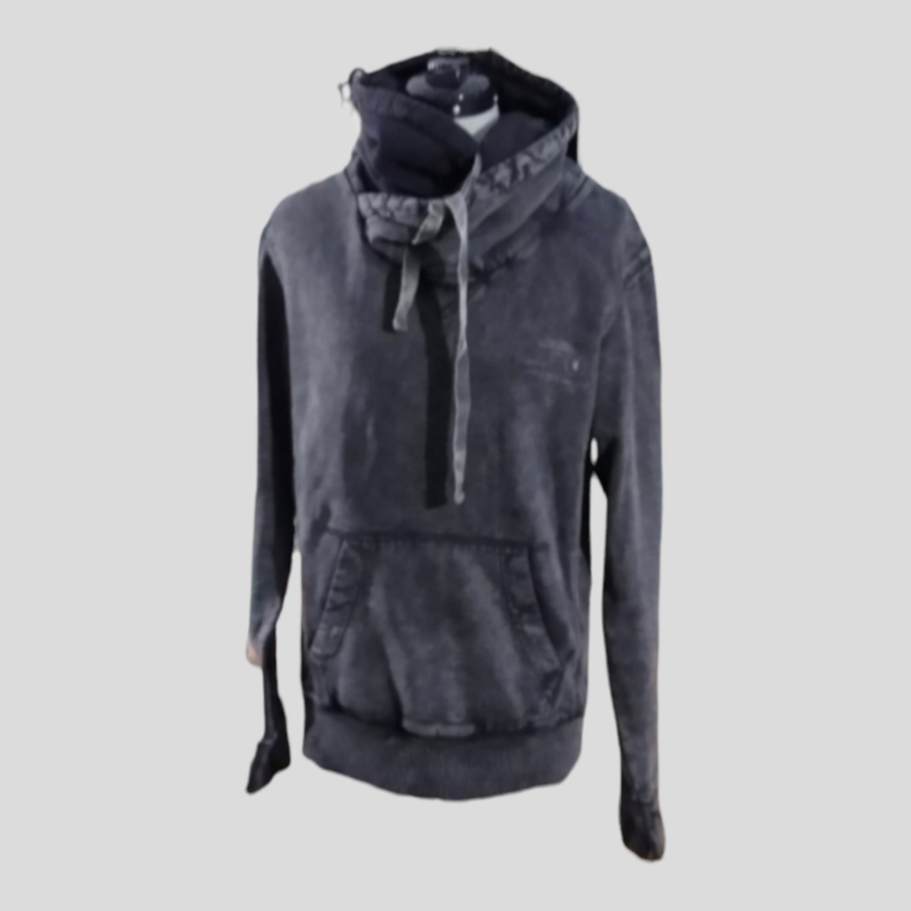 All Saints Spitalfield Acid Wash Hoodie Sz S
